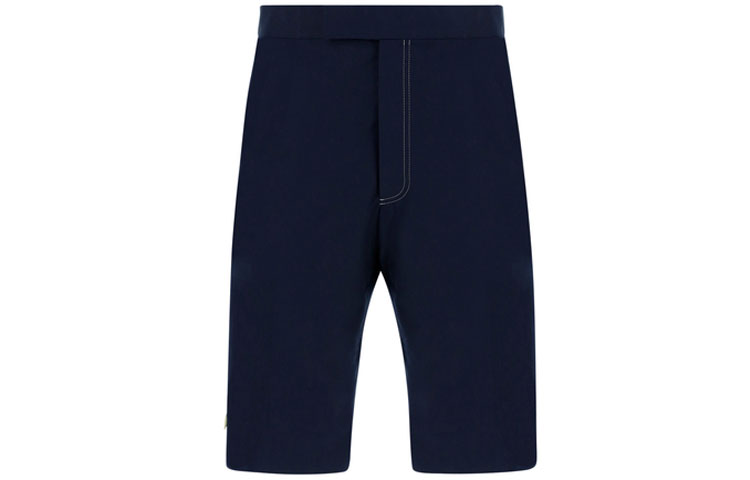 THOM BROWNE SS21 Casual Cotton Shorts Navy Blue. MTC002G-04502-415