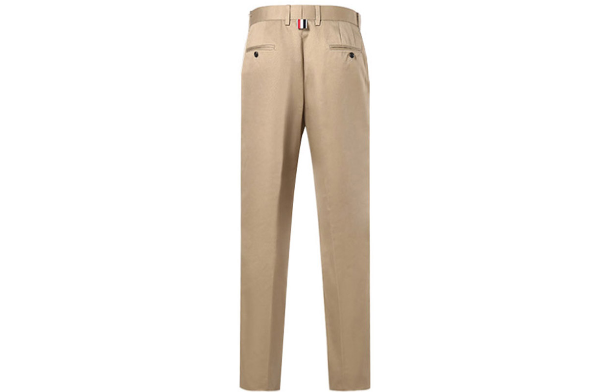 Lookbook THOM BROWNE SS21 休閒棉質長褲 米色。 MTU187A-03788-275