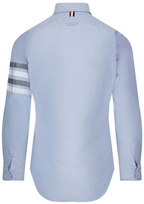 톰브라운 SS21 클래식 4-스트라이프 옥스포드 블루 긴소매 셔츠 남성용 MWL319A-06177-480 Lookbook 톰브라운 SS21 클래식 4-스트라이프 옥스포드 블루 긴소매 셔츠 남성용 MWL319A-06177-480