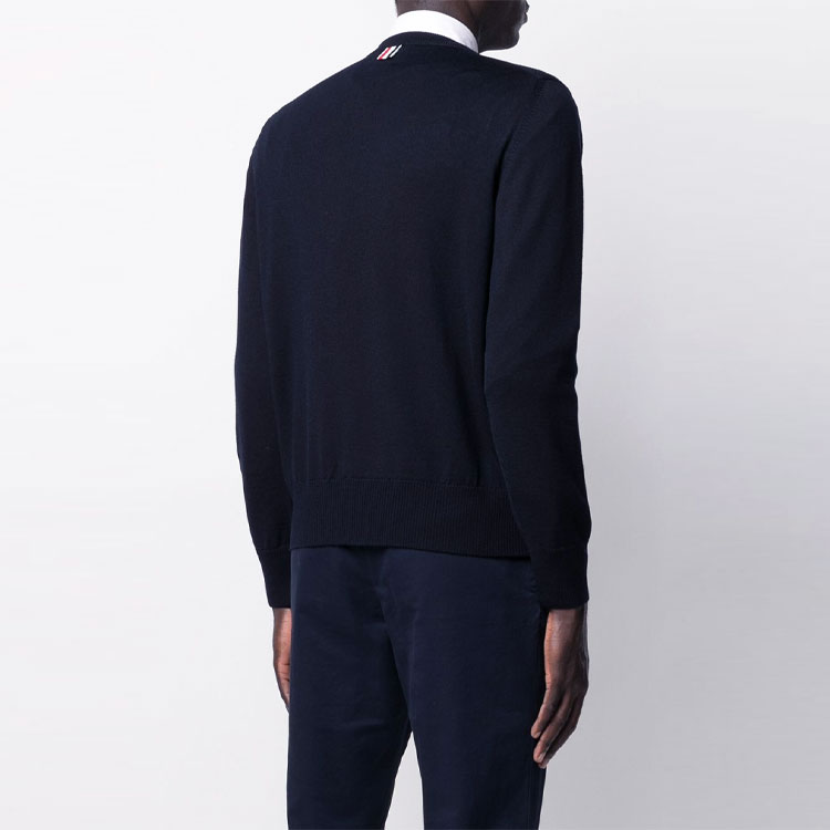 Purchase トムブラウン SS21 クラシック フォーストライプ ニット プルオーバー ブルー メンズ MKA355A-Y1002-415