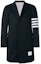 Order THOM BROWNE SS21 Classic Navy Twill Suit Coat with Four Stripes MOU543A-03788-415