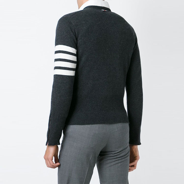 THOM BROWNE SS21 Classic Stripe Cashmere Cardigan  Black. MKC001A-00011-022 圖 5