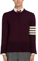 Thom Browne SS21 Four-Stripe Wool Pullover Sweater Red Brown. MKA317A01085-614 Thom Browne SS21 Four-Stripe Wool Pullover Sweater Red Brown. MKA317A01085-614