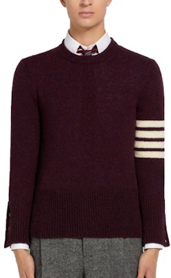 Thom Browne SS21 四条纹羊毛套头毛衣 红棕色 MKA317A01085-614 Order Thom Browne SS21 四条纹羊毛套头毛衣 红棕色 MKA317A01085-614