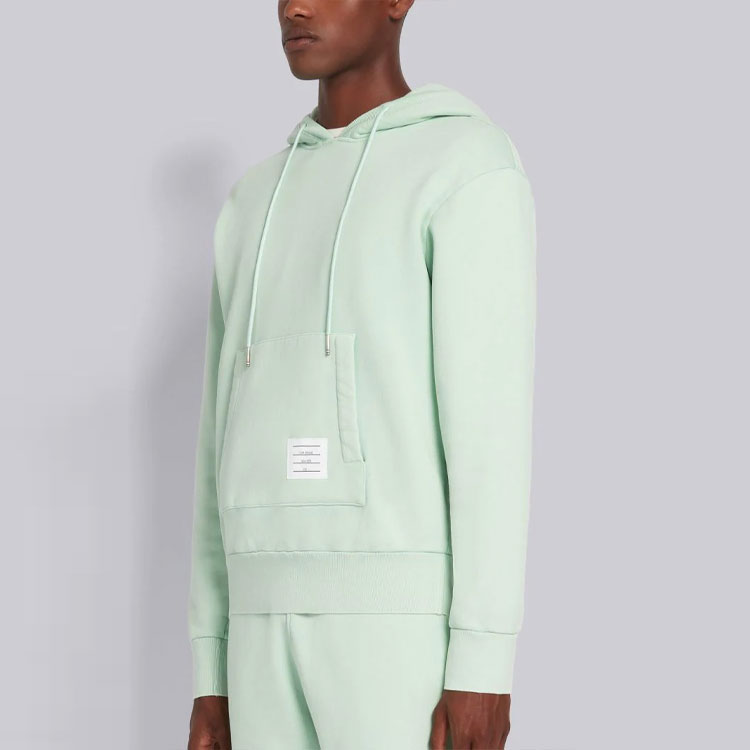 Details for 톰 브라운 SS21 그린 루프백 코튼 풀오버 스웨트셔츠 MJT272B-03377-350