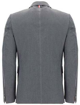 THOM BROWNE SS21 Chaqueta Casual Gris de Traje de Un Solo Pecho. MJC001G-04502-035 Lookbook THOM BROWNE SS21 Chaqueta Casual Gris de Traje de Un Solo Pecho. MJC001G-04502-035