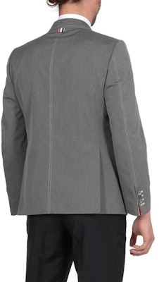 THOM BROWNE SS21 Chaqueta Casual Gris de Traje de Un Solo Pecho. MJC001G-04502-035 Details for THOM BROWNE SS21 Chaqueta Casual Gris de Traje de Un Solo Pecho. MJC001G-04502-035