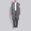 Lookbook Thom Browne SS21 Celana Panjang Santai Abu-Abu Garis-Garis Lurus. MJQ106A-06859-045