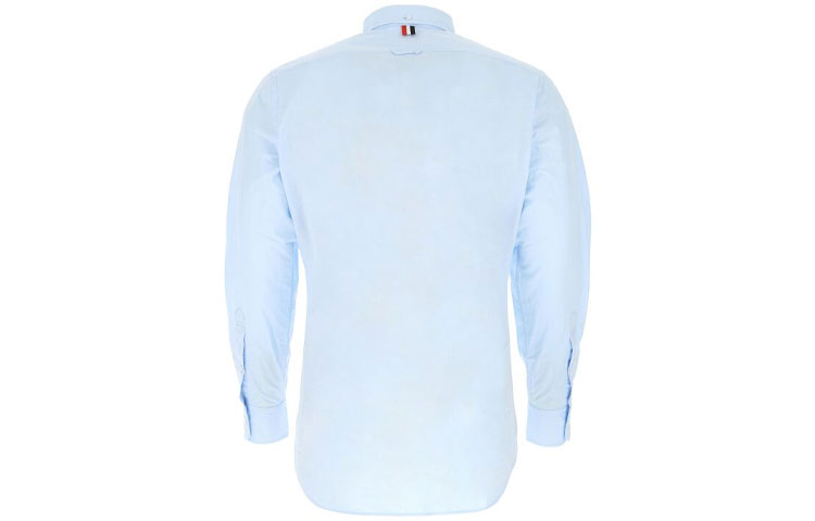 Lookbook THOM BROWNE SS21 輕薄純棉襯衫 藍色 MWL010E-03113-480