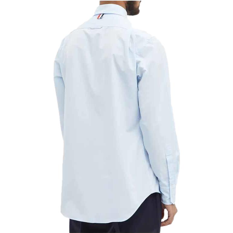 Purchase THOM BROWNE SS21 輕薄純棉襯衫 藍色 MWL010E-03113-480