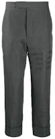 THOM BROWNE SS21 Linen 4-Bar Classic Trousers in Dark Gray MTC001A-07135-025 THOM BROWNE SS21 Linen 4-Bar Classic Trousers in Dark Gray MTC001A-07135-025