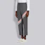 Details for Thom Browne SS21 Celana Pria Wol Abu-Abu dengan Pita dan Garis Diagonal. MTC160A-00626-035