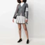 Lookbook 톰브라운 SS21 미드웨이스트 플리츠 스트라이프 스커트 그레이 백투스쿨 에디션 FGC402V-00572-035