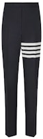 Thom Browne SS21 Navy Blue 4-Stripe Straight-Leg Casual Pants MTC001A-06146-415 Thom Browne SS21 Navy Blue 4-Stripe Straight-Leg Casual Pants MTC001A-06146-415