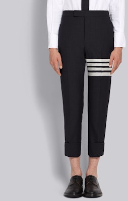 Thom Browne SS21 海軍藍4條紋直筒休閒長褲 MTC001A-06146-415 Shop Thom Browne SS21 海軍藍4條紋直筒休閒長褲 MTC001A-06146-415