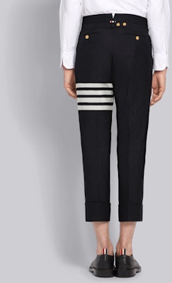 Thom Browne SS21 海軍藍4條紋直筒休閒長褲 MTC001A-06146-415 Purchase Thom Browne SS21 海軍藍4條紋直筒休閒長褲 MTC001A-06146-415