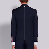 Details for THOM BROWNE SS21 海軍藍棉聚酯混紡西裝外套 MJC001G-04502-415