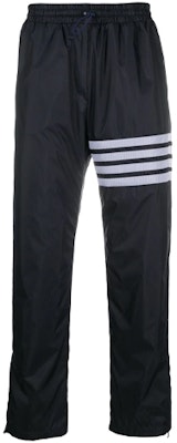 THOM BROWNE SS21 Celana Sweatpants Kasual Garis Biru Navy Straight-Fit. MJQ106A-06859-415 Buy THOM BROWNE SS21 Celana Sweatpants Kasual Garis Biru Navy Straight-Fit. MJQ106A-06859-415