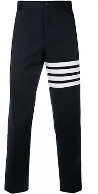 Thom Browne SS21 經典四條紋海軍藍棉質Ivy Boy長褲 秋款 MTU245A-03788-415 Buy Thom Browne SS21 經典四條紋海軍藍棉質Ivy Boy長褲 秋款 MTU245A-03788-415
