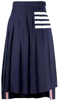 톰 브라운 SS21 네이비 플리츠 스커트 4스트라이프 스쿨 에디션. FGC400V-06146-415 Buy 톰 브라운 SS21 네이비 플리츠 스커트 4스트라이프 스쿨 에디션. FGC400V-06146-415