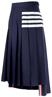 톰 브라운 SS21 네이비 플리츠 스커트 4스트라이프 스쿨 에디션. FGC400V-06146-415 Shop 톰 브라운 SS21 네이비 플리츠 스커트 4스트라이프 스쿨 에디션. FGC400V-06146-415
