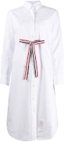THOM BROWNE SS21 Oxford Long-Sleeve Shirt Dress in White FDSC22A-06177-100 THOM BROWNE SS21 Oxford Long-Sleeve Shirt Dress in White FDSC22A-06177-100