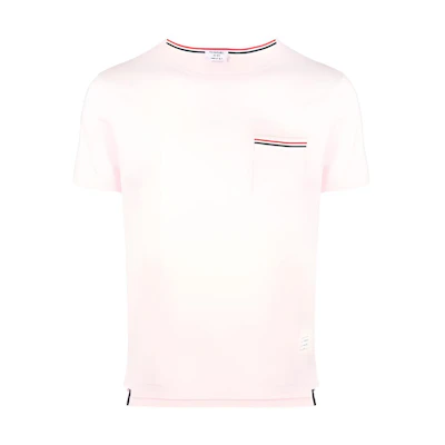 Thom Browne SS21 Pink Cotton Crewneck T-Shirt for Men MJS010A-01454-642