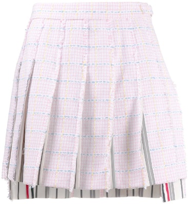 Thom Browne SS21 Falda Plisada Tweed Rosa Regreso a Clases FGC724T-07109-680 Buy Thom Browne SS21 Falda Plisada Tweed Rosa Regreso a Clases FGC724T-07109-680