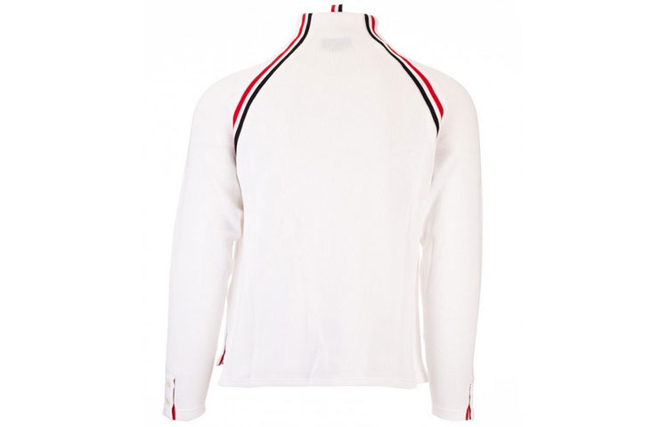 Lookbook THOM BROWNE SS21 條紋高領毛衣 白色 MJS124A-06856-100