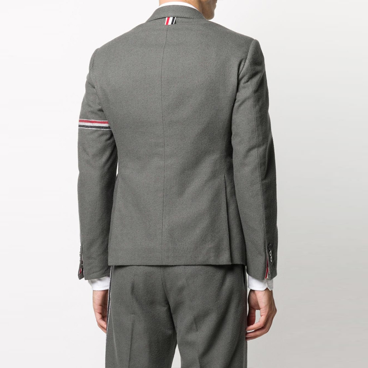 THOM BROWNE SS21 Striped V-neck Classic Sports Blazer Men Deep Gray MJC001A-07684-025 圖 5