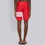 Details for THOM BROWNE SS21 Pantalones Cortos Impermeables a Rayas - Rojo MTU223A-05415-600