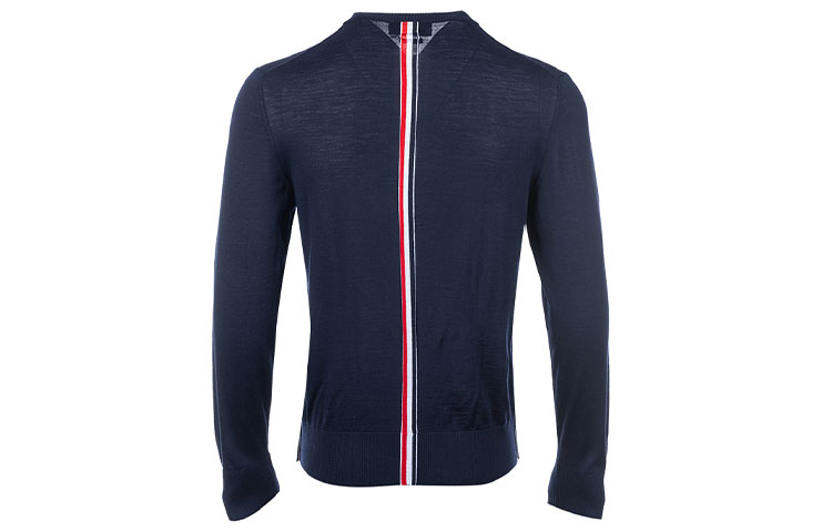 Lookbook Thom Browne SS21 Striped Wool Crewneck Sweater - Blue MKA279A-00014-415