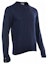 Shop Thom Browne SS21 Striped Wool Crewneck Sweater - Blue MKA279A-00014-415