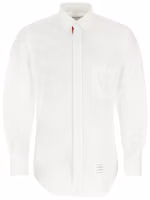 Order THOM BROWNE SS21 White Cotton Button-Down Long Sleeve Shirt. MWL010E-03113-100