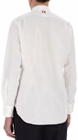 Details for THOM BROWNE SS21 White Cotton Button-Down Long Sleeve Shirt. MWL010E-03113-100