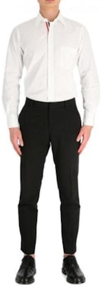 Camisa Blanca de Algodón Manga Larga con Botones Thom Browne SS21. MWL010E-03113-100 Sizing Camisa Blanca de Algodón Manga Larga con Botones Thom Browne SS21. MWL010E-03113-100