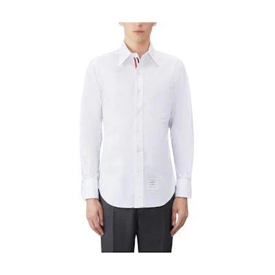 Thom Browne SS21 White Oxford Long Sleeve Shirt Spring Collection MWL010E-06177-100