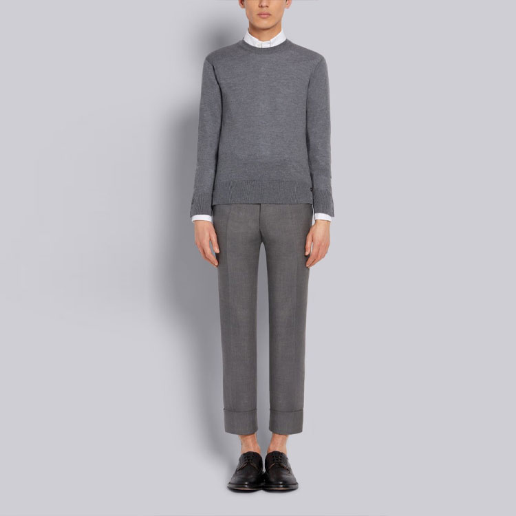 Thom Browne SS21 Wool Crewneck Sweater Grey MKA279A-00014-035 圖 3