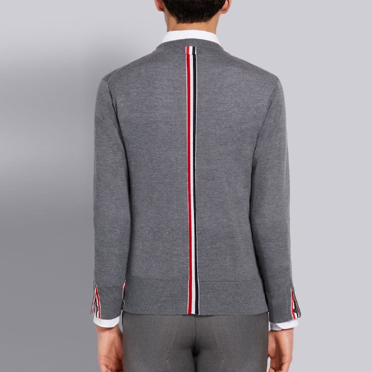 Thom Browne SS21 Wool Crewneck Sweater Grey MKA279A-00014-035 圖 5