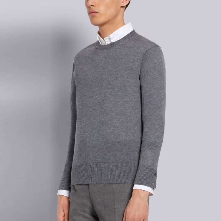 Thom Browne SS21 Wool Crewneck Sweater Grey MKA279A-00014-035 圖 6