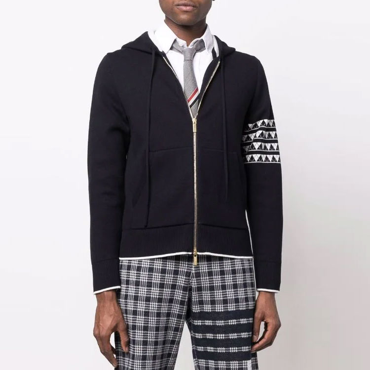 THOM BROWNE SS22  Black Solid Plaid Slim Fit Straight Shorts MJQ052A-07993-415 圖 3