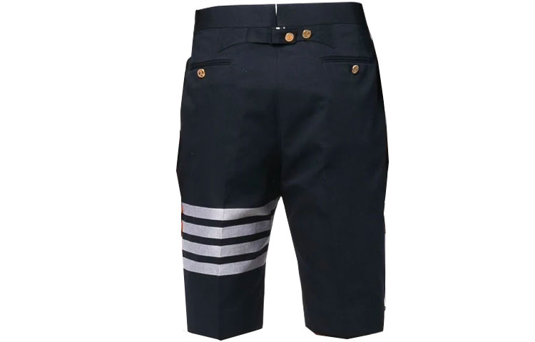 THOM BROWNE SS22  Blue Straight Shorts with Four-Stripe Print. MTC002H-07890-415 圖 3
