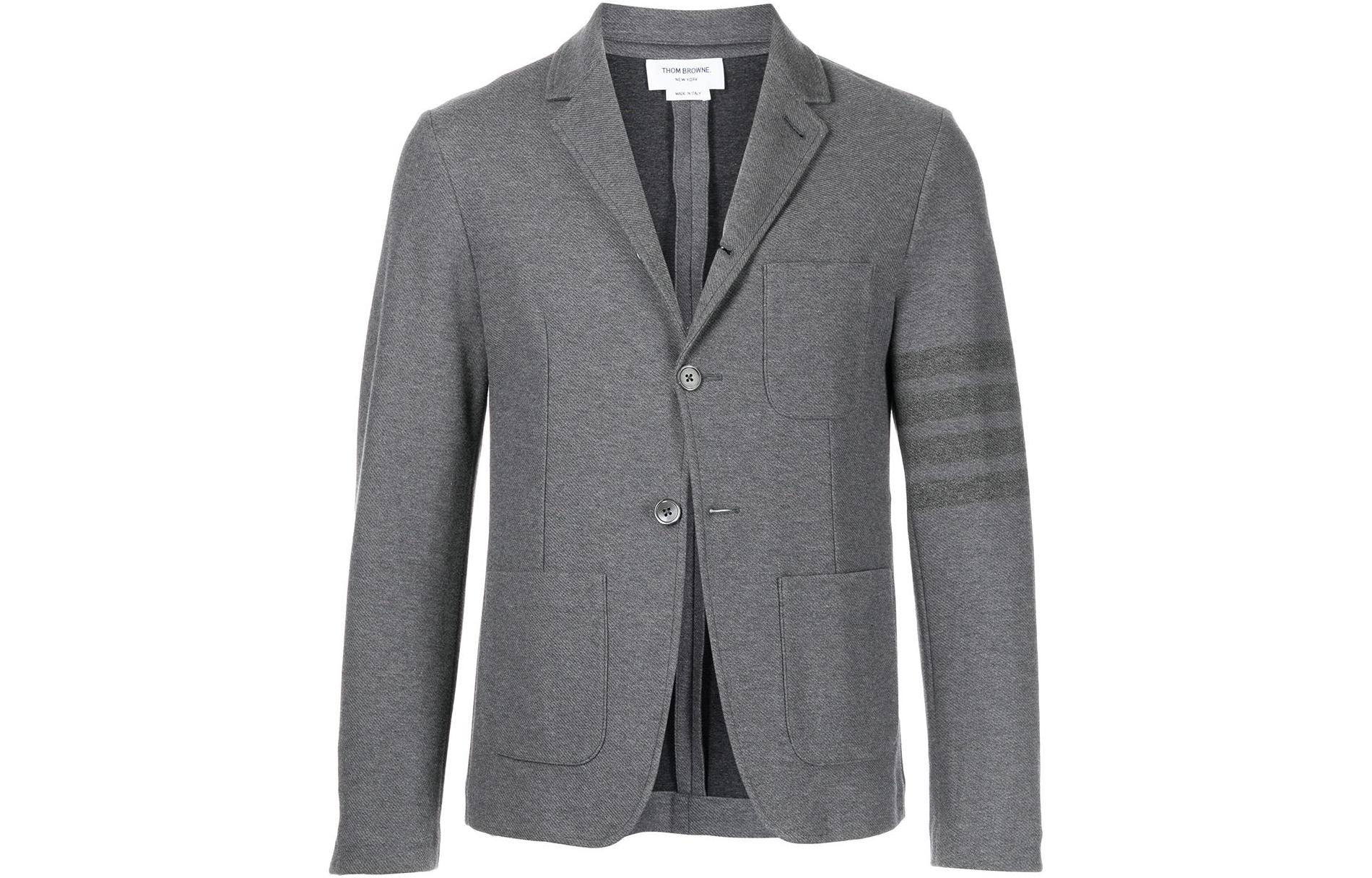 Thom Browne SS22  Grey 4-Bar Notch Lapel Single-Breasted Blazer MJT175A-06772-035 圖 2