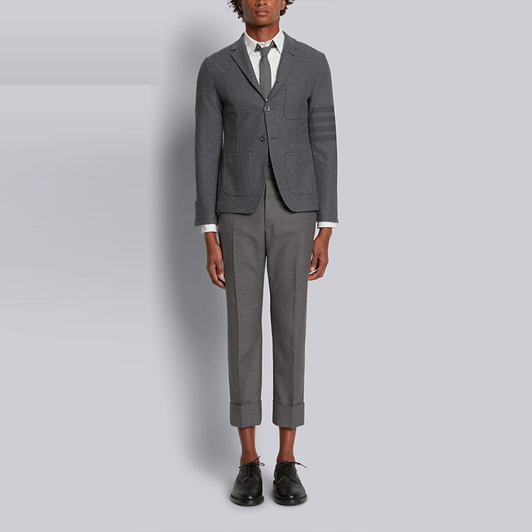 Thom Browne SS22  Grey 4-Bar Notch Lapel Single-Breasted Blazer MJT175A-06772-035 圖 3
