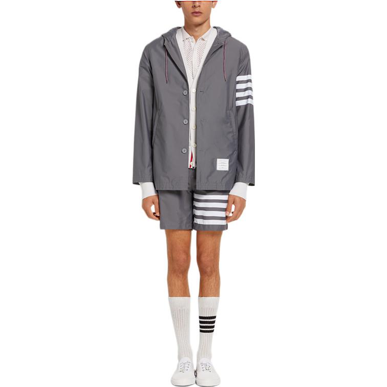 THOM BROWNE SS22  Grey Colorblock Four-Stripe Casual Shorts. MTT027A-07538-035 圖 3