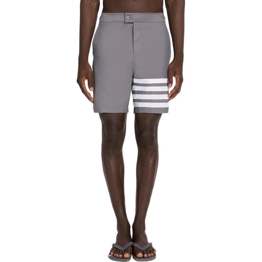 THOM BROWNE SS22  Grey Colorblock Four-Stripe Casual Shorts. MTT027A-07538-035 圖 4