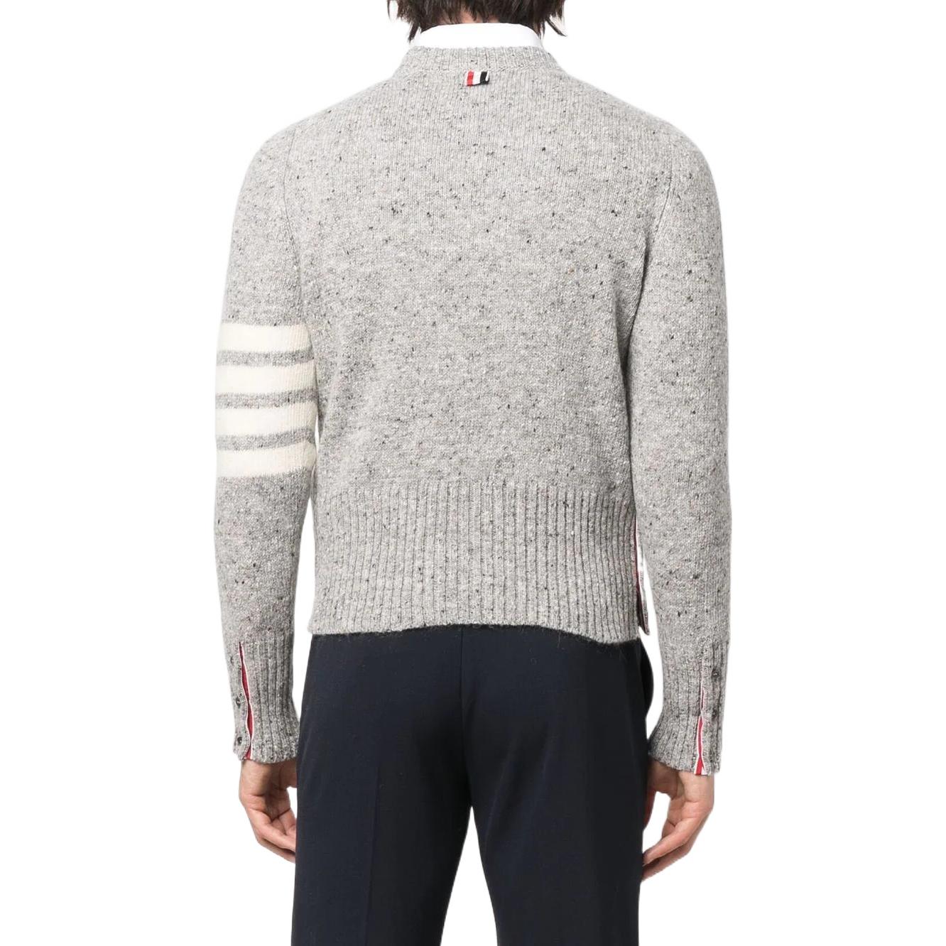 Thom Browne SS22  Grey Four-Bar Wool Crewneck Sweater. MKA093-A00278-055 圖 4