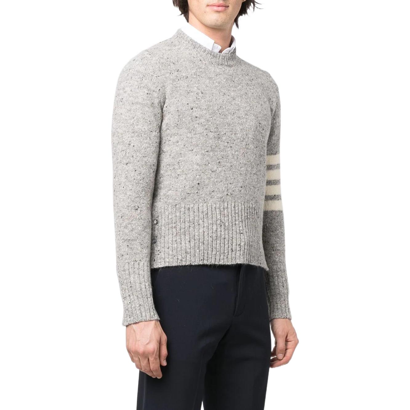 Thom Browne SS22  Grey Four-Bar Wool Crewneck Sweater. MKA093-A00278-055 圖 5
