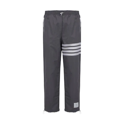 Thom Browne SS22 Grey Knit Stripe Track Pants MJQ129A-07863-035