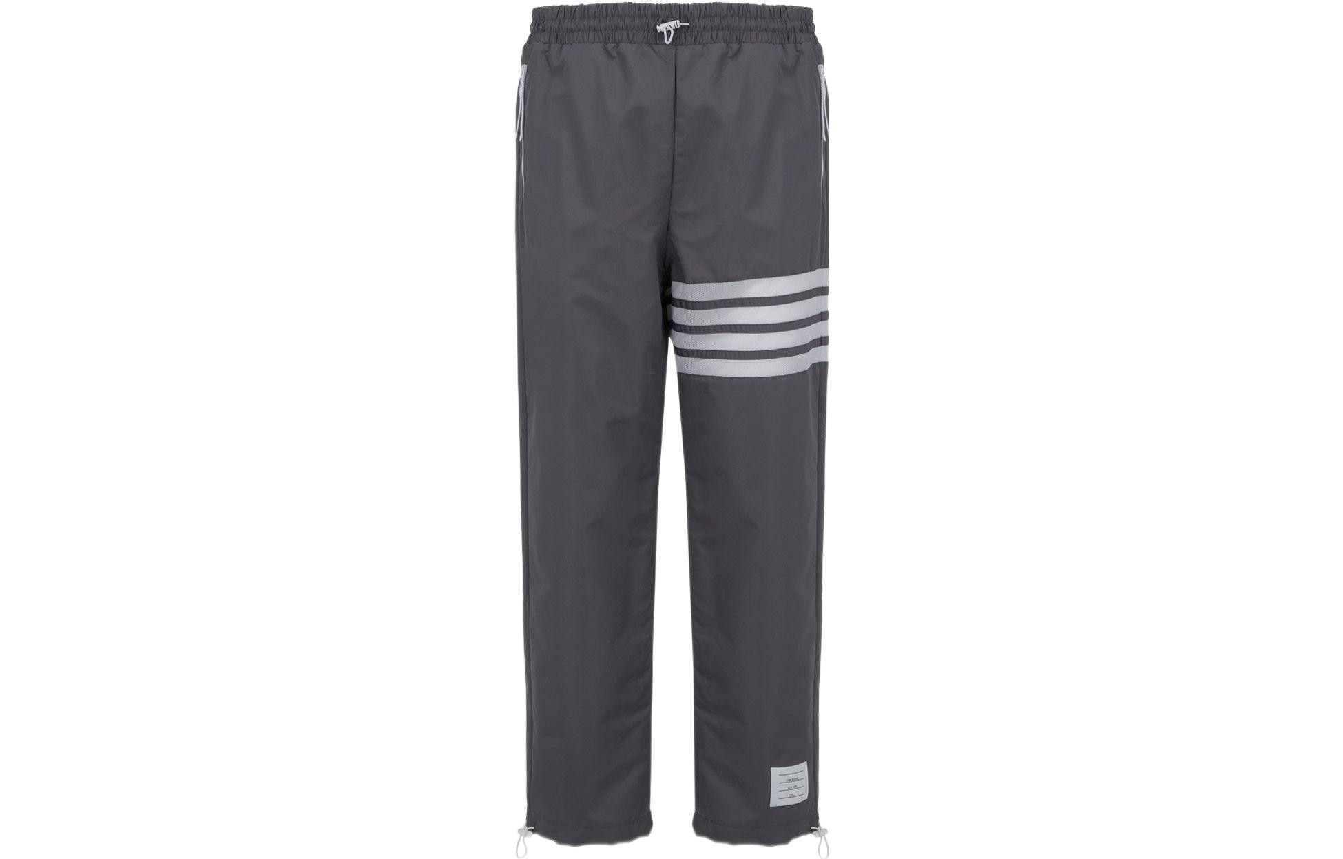 Order Thom Browne SS22  Grey Knit Stripe Track Pants MJQ129A-07863-035